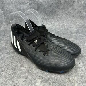 Adidas Boys Predator Edge 3 Football Cleats‎ Size 5 Youth Black Shoes Outdoor